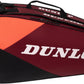 Dunlop 2024 CX Club 6 Racquet Bag, Black/Red