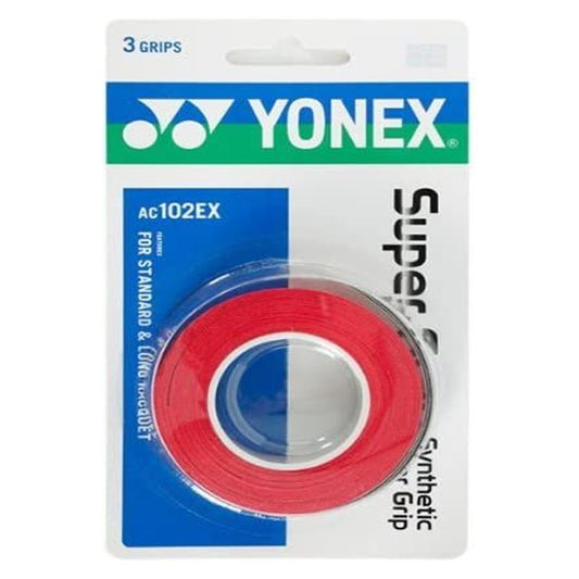 Yonex Super Grap Racquet Overgrip Red 3 Pack