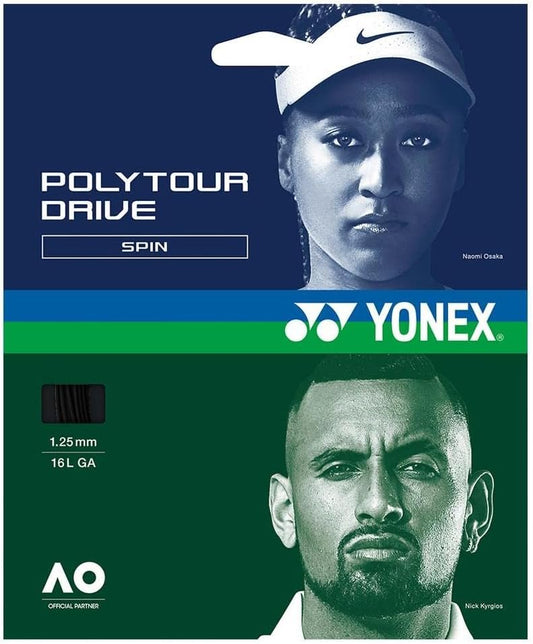 YONEX Poly Tour Drive 125/16L Tennis String Black