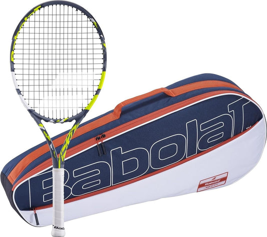 Babolat Pure Aero Junior Tennis Racquet Bundled with a Club Bag or Backpack - The Perfect Racquet for Competitive Players Looking to use Spin and Power to Dominate Rallies