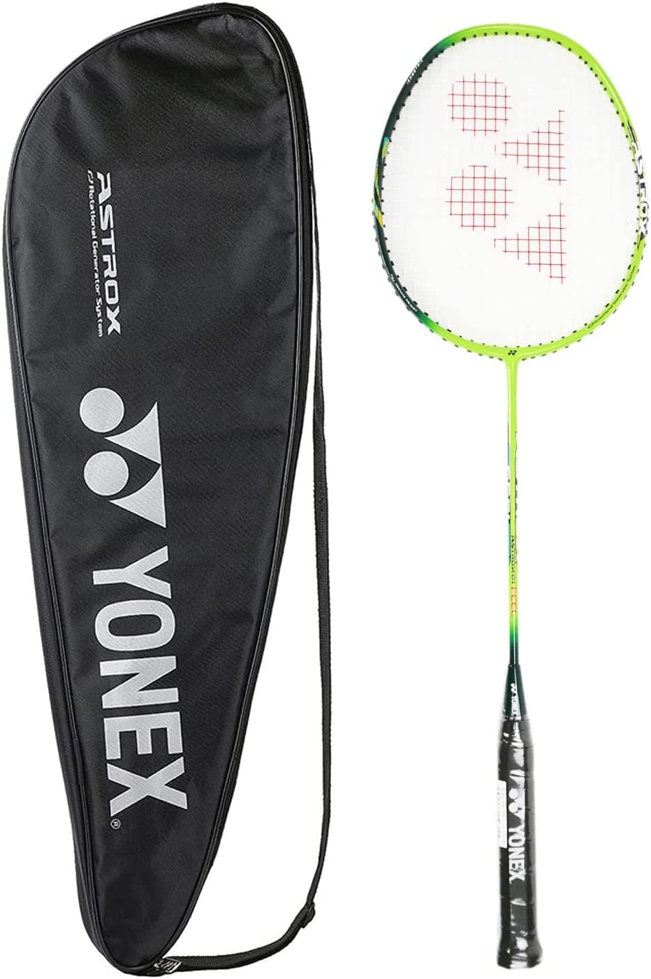 Yonex Astrox 01 Feel Badminton Racquet, Lime (Strung) 4U5