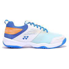 Yonex Junior Power Cushion 37 Badminton Shoe - White/Blue