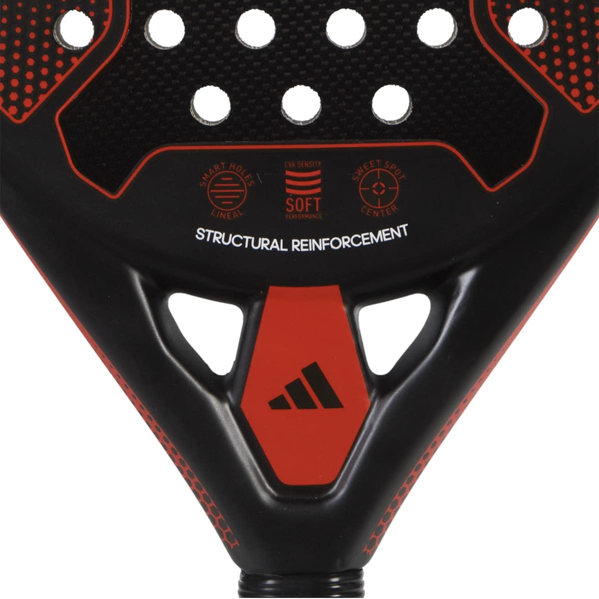 Adidas RX Carbon Padel Paddle - Black/Red