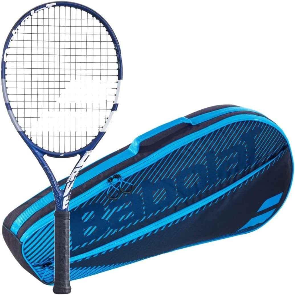 Babolat Evo Drive 115 Strung Tennis Racquet Bundled with an RH3 Club Essential Tennis Bag in Your Choice of Color