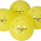 Onix Pickleball Dura Fast 40 Pickleball Balls - Outdoor - Yellow - 3 Balls