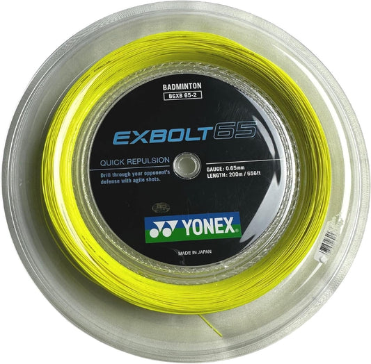 Yonex Exbolt 65 Badminton String, Reel (Color Option)