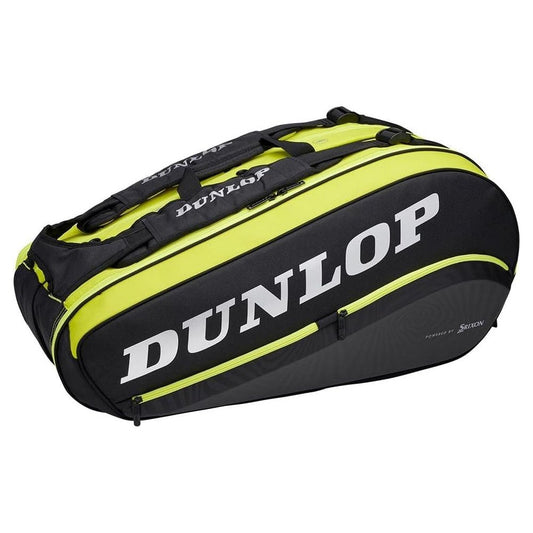 Dunlop SX Performance 8 Racket Tennis Bag, Black/Yellow