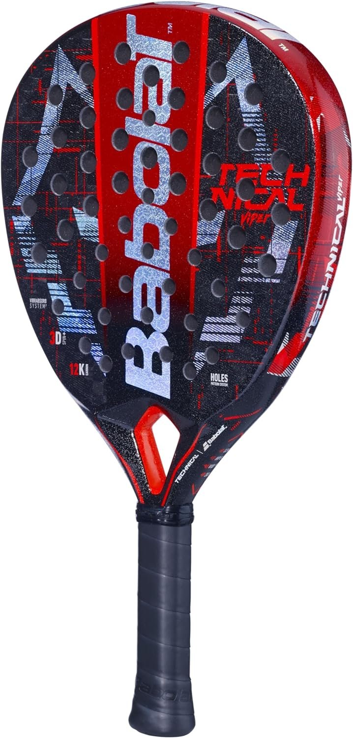 Babolat Technical Viper Juan Lebron Padel Racquet (Red/Black/Silver)