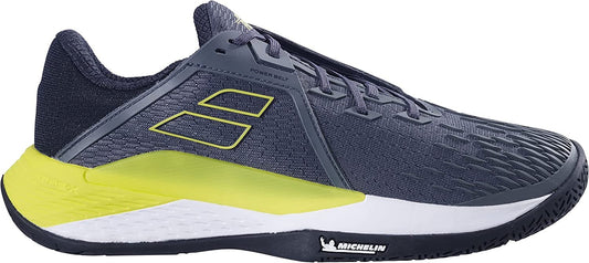 Babolat Men's Propulse Fury All Court Tennis Shoe, Grey/Aero