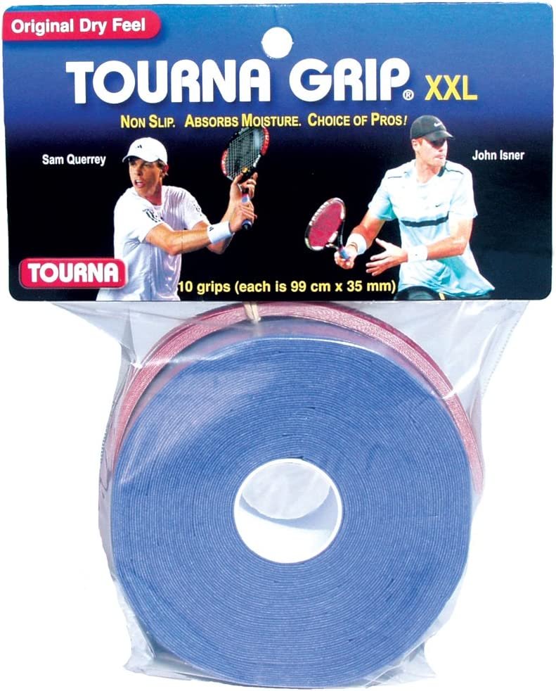 Tourna Grip, XXL, Dry Feel Tennis Grip (Pack of 10 Grips )