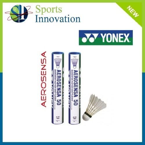 YONEX 24x Aerosensa 50 Goose Feather Badminton Shuttles (2X Pk12 White