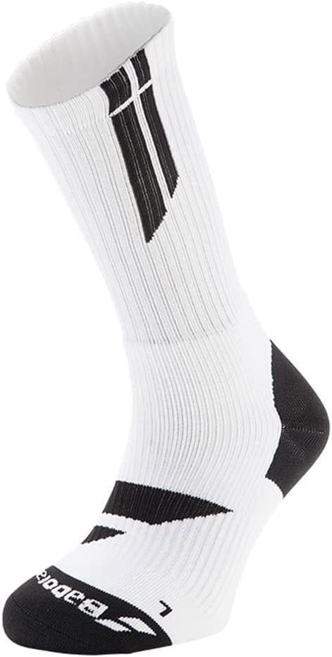 Babolat Team Big Logo Socks (White/ Black)