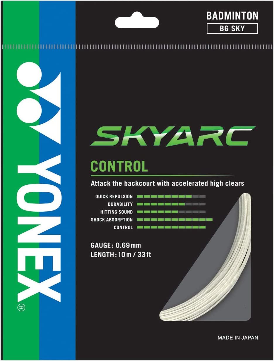 YONEX Skyarc Badminton Racket String 10m Set - White