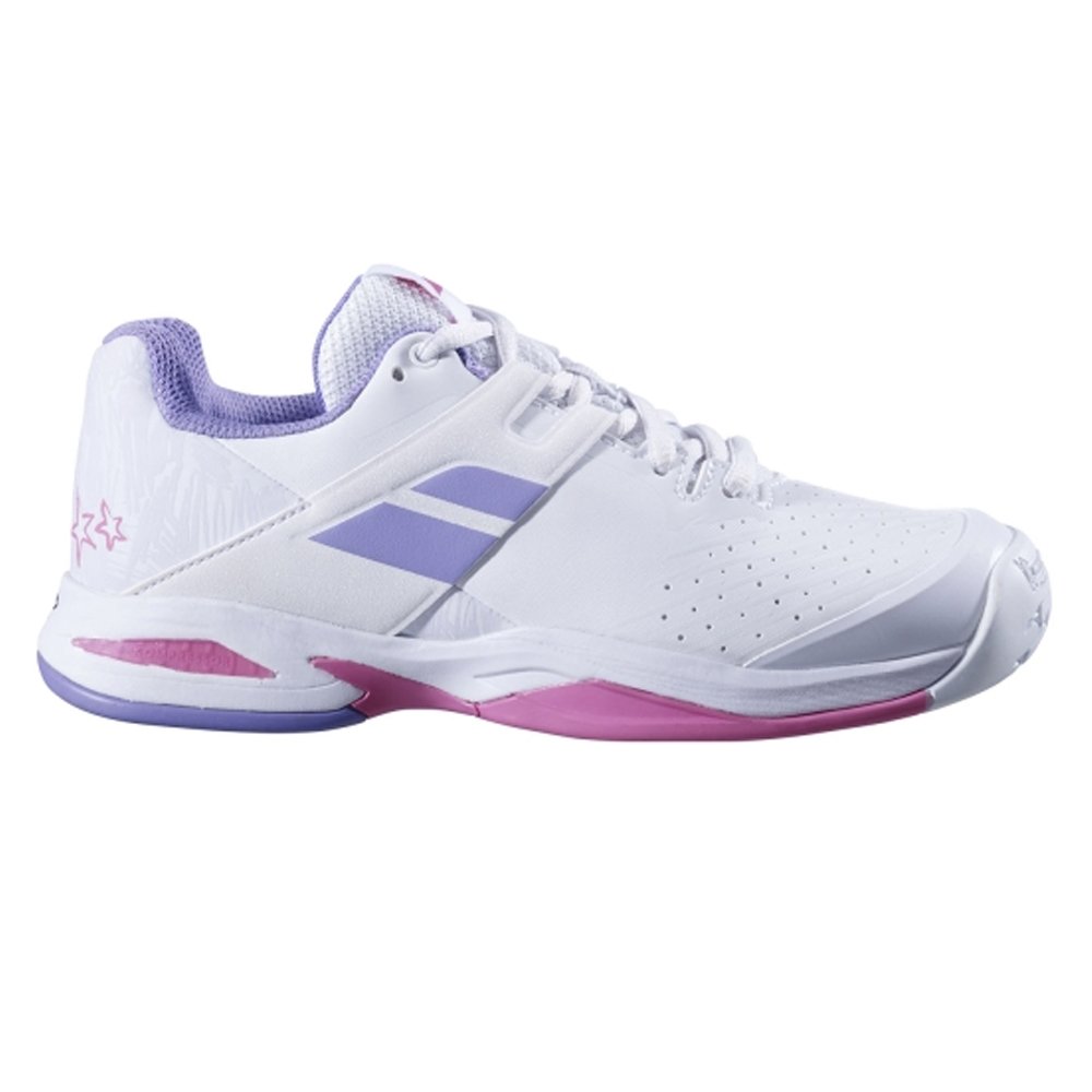 Babolat Juniors` Propulse AC Tennis Shoes White and Lavender