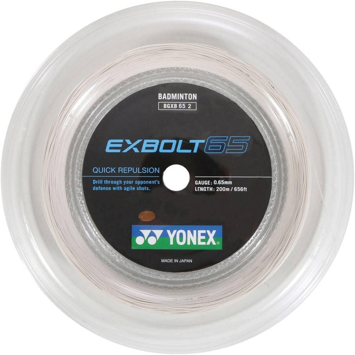 Yonex Exbolt 65 Badminton String, Reel (Color Option)