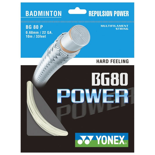 Yonex BG80 Power Badminton Racket String 10m - 0.68mm