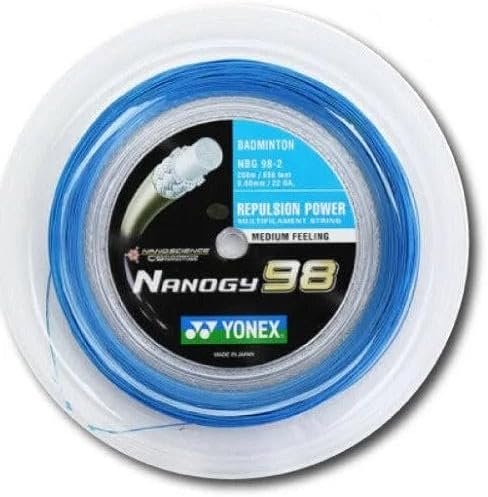 Yonex Nanogy 98 Badminton String, Reel (Color Option)