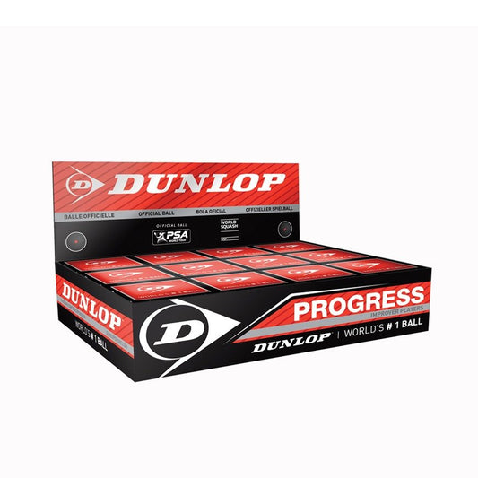 Dunlop Progress Squash Ball - 12 Ball Box
