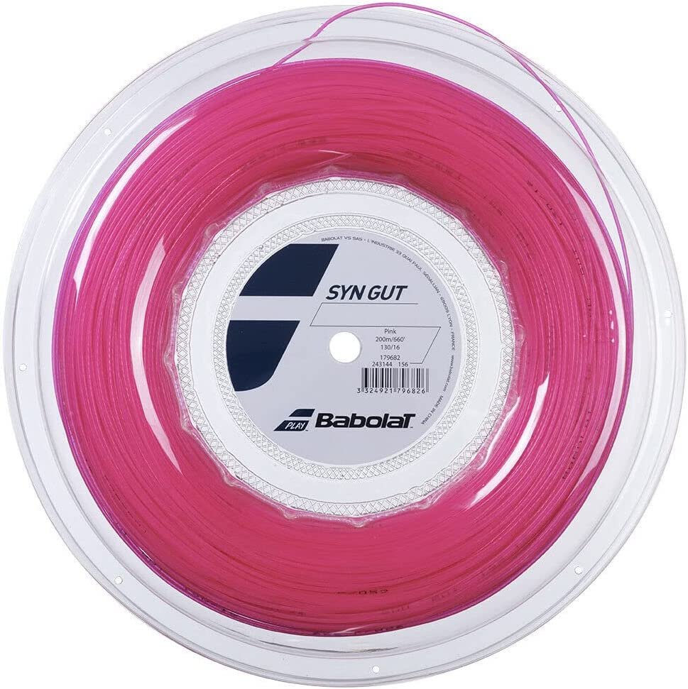 Babolat Synthetic Gut 16g Reel, Pink